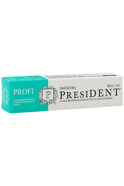 Зубная паста PRESIDENT®PROFI Smokers 50мл